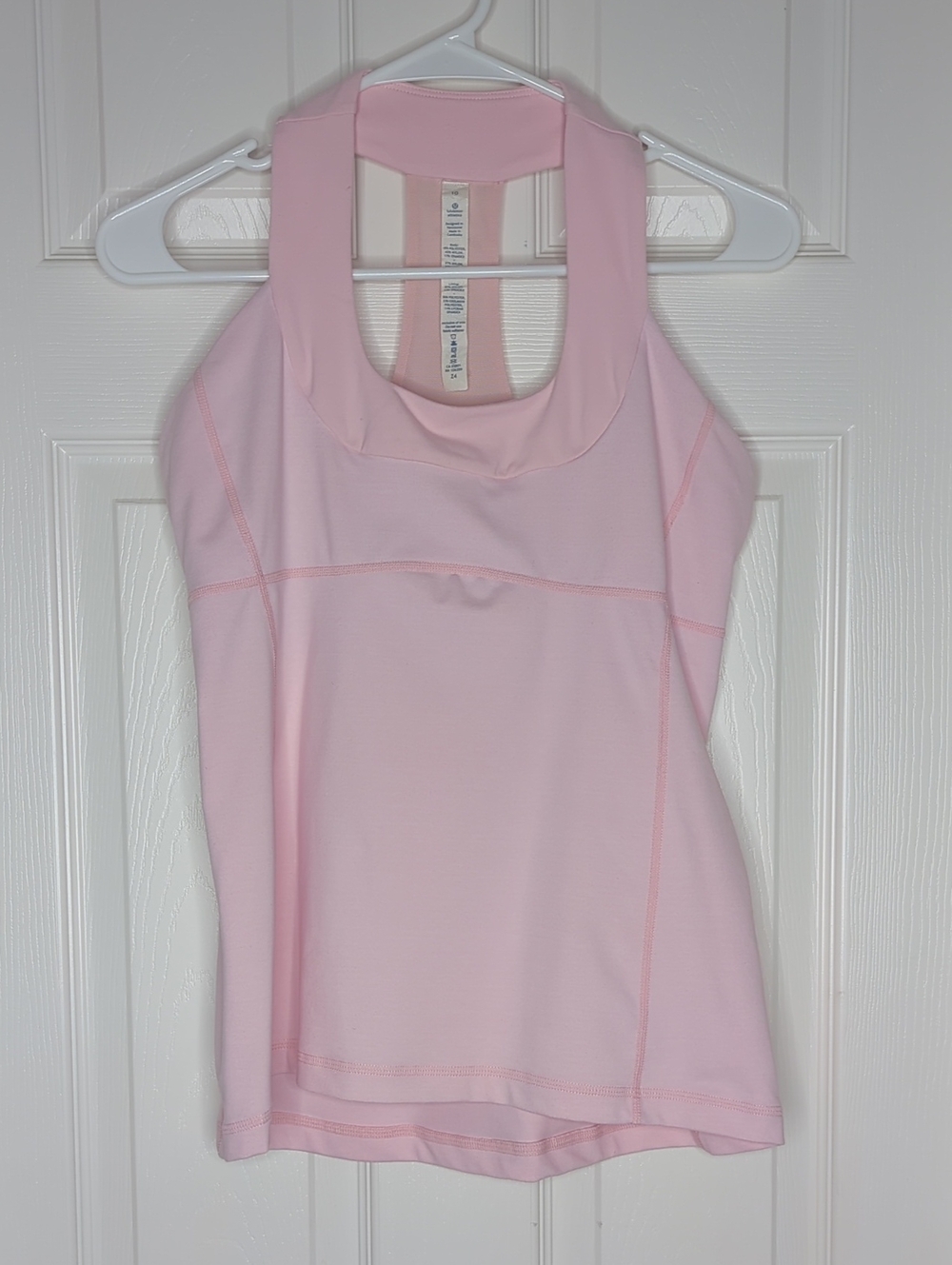 Lululemon Scoop Neck Tank Heathered Pink Pig in Size 10